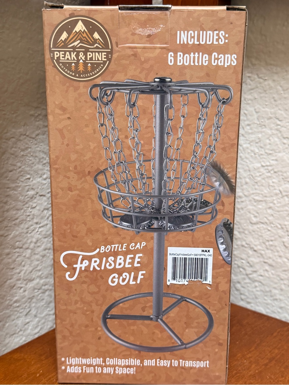 PEAK&PIE Bottle Cap Frisbee Golf Game…